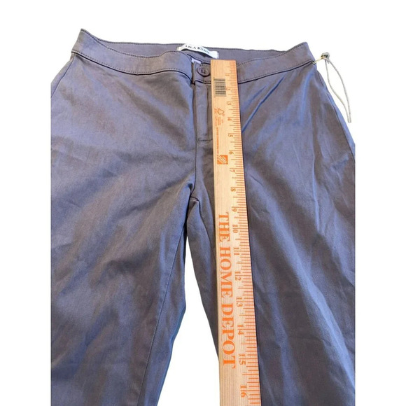 Lila Ryan Womens Tapered Trouser Steel Grey Cotton Blend Size 2 - Picture 10 of 11